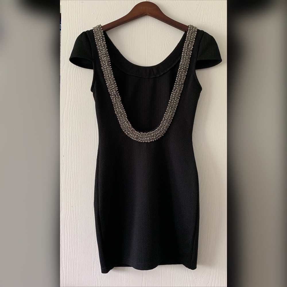 Cute black dress with open back